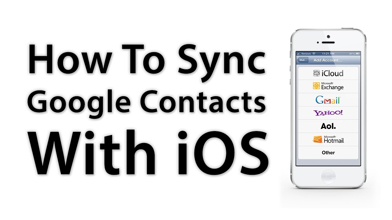 Can google contacts sync with iphone 6